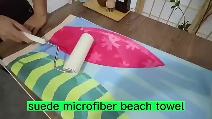 Asciugamano da spiaggia di lusso stampato in logo personalizzato