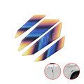 JDM Car Racing Styling - 4pcs Titanium Burnt Blue Tape Bumper Safety Sticker1