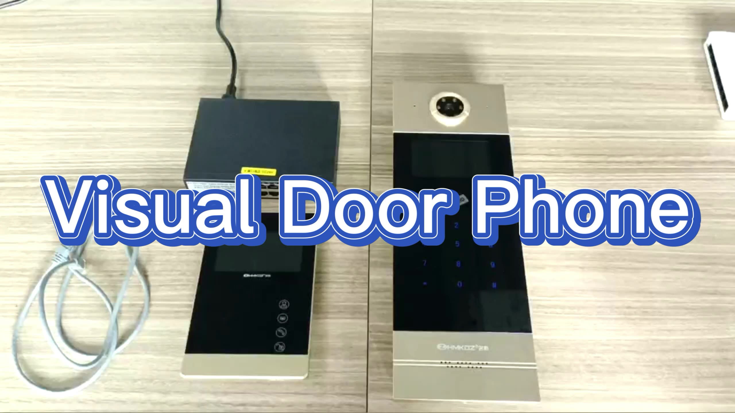 4.3 Inch Monitor Apartments Building Video Doorbell Network Cable Connect Video Door Telephone System1