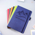 Customizable Leather Notebook with Logo - A5 Planner Diary with Pen1