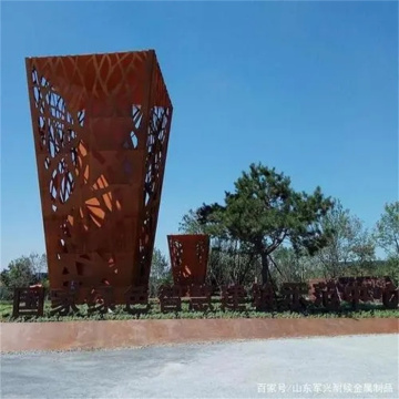 Weathering steel commonly used in horticultural metal finishing