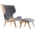 Mammoth Reclining High Back Upholstered Chaise Lounge with Ottoman1