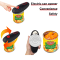 Automatic Electric Can Opener: Cordless, One-Touch, No Sharp Edges, Handheld, Battery-Operated Kitchen Tool1