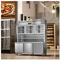 Stainless Steel Commercial Refrigeration and Workbench Combo1