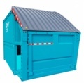 Customized Stainless Steel Compactor Roll Off Garbage Containers for Industrial Waste1
