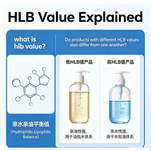 ¿Por qué los emulsionantes con el mismo valor HLB funcionan de manera diferente?