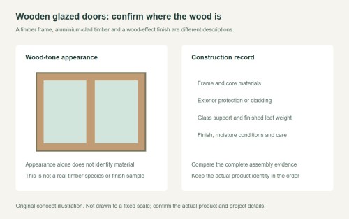 Wooden Sliding Glass Doors: Identify Frame and Glazing