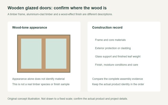 Wooden Sliding Glass Doors: Identify Frame and Glazing