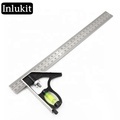 300mm Adjustable Engineers Combination Try Square Set: Right Angle Ruler Tool1