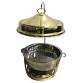 High-Quality Stainless Steel Golden Chafing Dish Set for Arabic Restaurants and Buffets (4.5L/9L)1