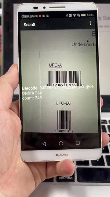 Real time barcode scanning video for Android
