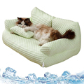 Washable Pet Sofa Bed - Cat Nest for All Seasons: Winter Warm Dog House & Summer Breathable Ice Silk Nest1