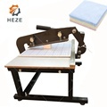 Small Manual Jute Fabric Edge Cutting Machine - Zigzag Fabric Cutter1