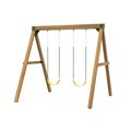 Wooden Climbing Frame Swing Set with Plastic Accessories for Outdoor Playgrounds1