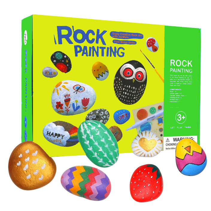 Creative Colorful Magic Stone Arts Craft Rock Painting Kit1