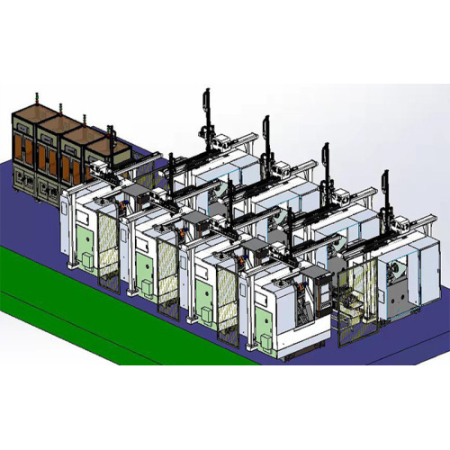 JiuJin Machinery's Gantry Loader series----Automatic loading and unloading production line for CNC lathe