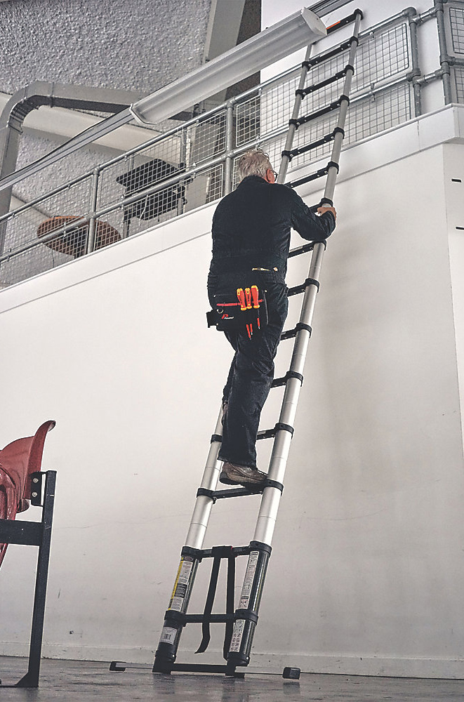 3.8m Aluminum Aldi Step Ladder Telescopic Stairs Ladder, High Quality 3
