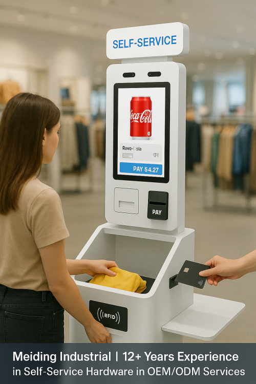 Quiosque de auto-checkout RFID para varejo inteligente | Meidia industrial