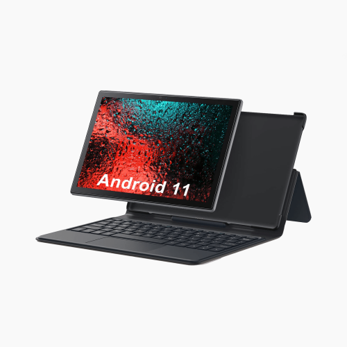 Tablet Android dengan Keyboard Metal Case 2-in-1 Laptop Mini CQS1096