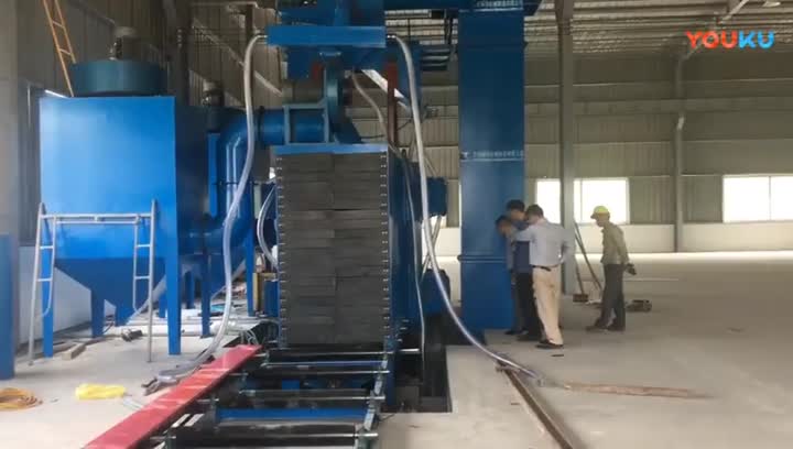 Automatic H beam Shot blasting machine