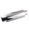 Universal Stainless Steel Car Resonator Exhaust Muffler 2.5 Inch Inlet to 2.5 Inch Outlet1
