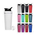 Custom High Quality BPA Free Gym Metal Protein Shaker Cup - 739ml / 500ml Stainless Steel Shaker Bottle1