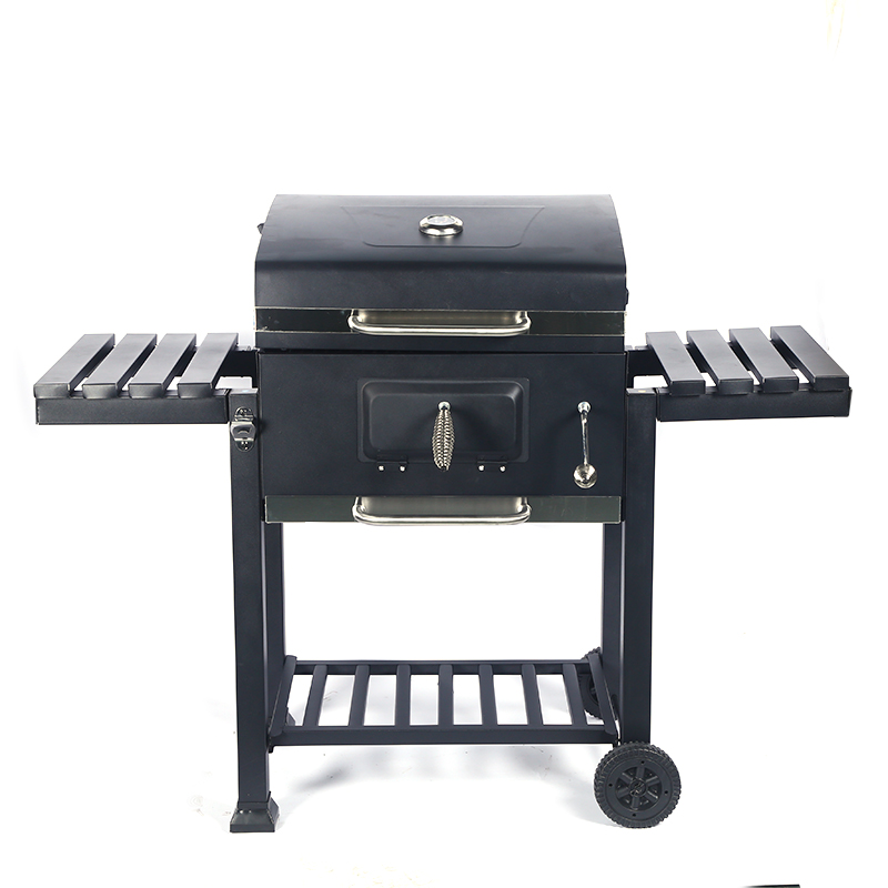 Grill Arang BBQ Grill Outdoor berkualiti tinggi dengan roda untuk dijual