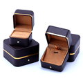 Hanhong Custom luxury braun hochwertiger Lederschmuck Verpackung Box Armband Halskette Uhrenbox Ring Schmuckschachtel1