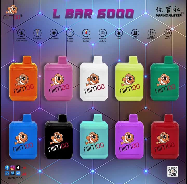 L BAR VAPE 6000