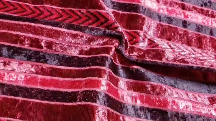 jacquard knit velvet fabric