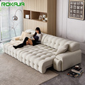 Modern Simple Remote Control Telescopic Sofa Bed for Living Room1