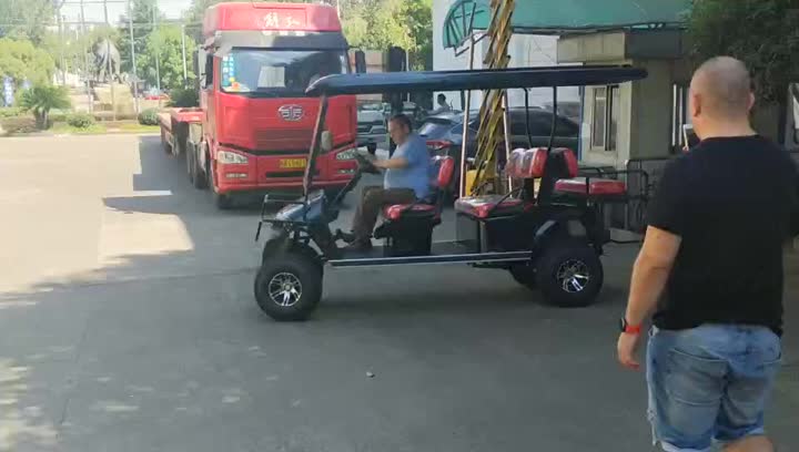 Starboard in fuel powered cross-country golf cart.mp4