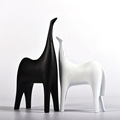 Modern Nordic & Italian Minimalist Horse Decorations: Abstract Models & Soft Textures for Your Room1