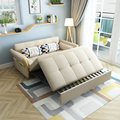 Portable Folding Sofa Bed with Solid Wood Frame1