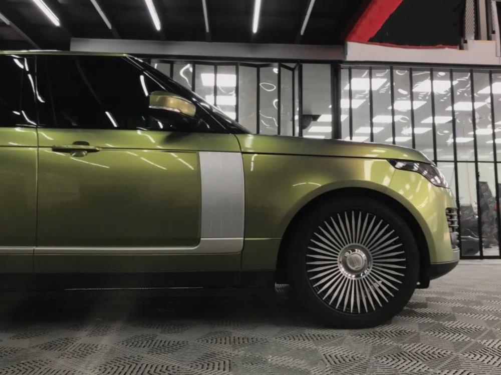 City Bamboo Green Car Wrap