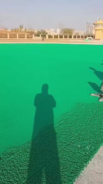 EPDM rubber granule laying
