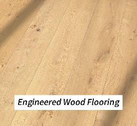 Hand-scraped wood flooring