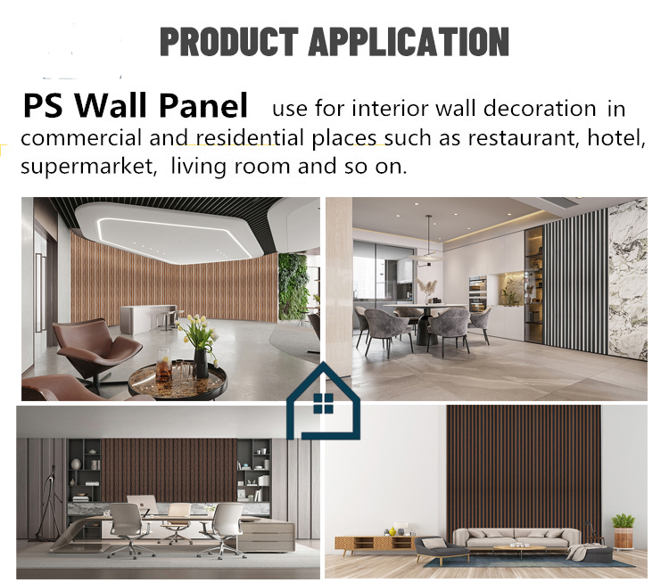 Eco Friendly Interior Wall Cladding.PS Mouldings Wall Panel.Alternative Wood Wall Cladding.