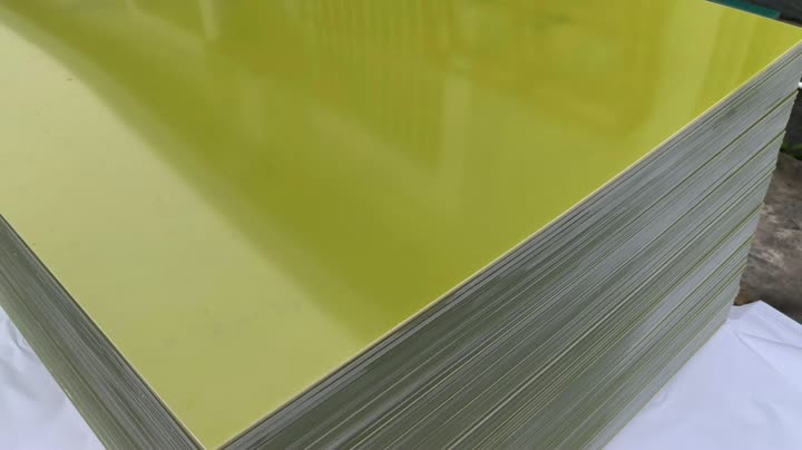 Warshadaha FR4 Laminated Sheet Sare Tg Epoxy Fiberglass Board ee CNC Machining Dhimashada Goynta Xoog Sare ee Copper Clad Base Material heer sare ah iska caabinta kulaylka RoHS waafaqsan.