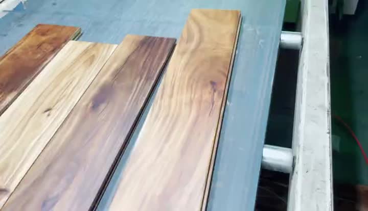 Acacia Lacquered production line