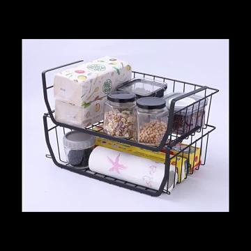 Storage rack under kitchen cabinet