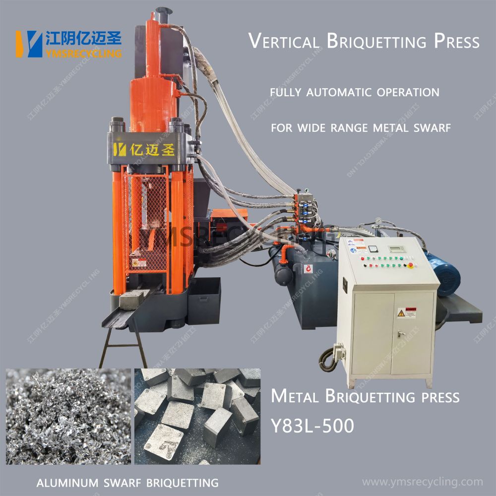 Y83L Aluminum Chips Metal Briquetting Press