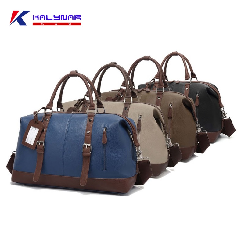 pu leather travel bag