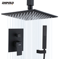 Wall-Mounted Shower Set with 8-inch High Pressure Ceiling Shower Head1