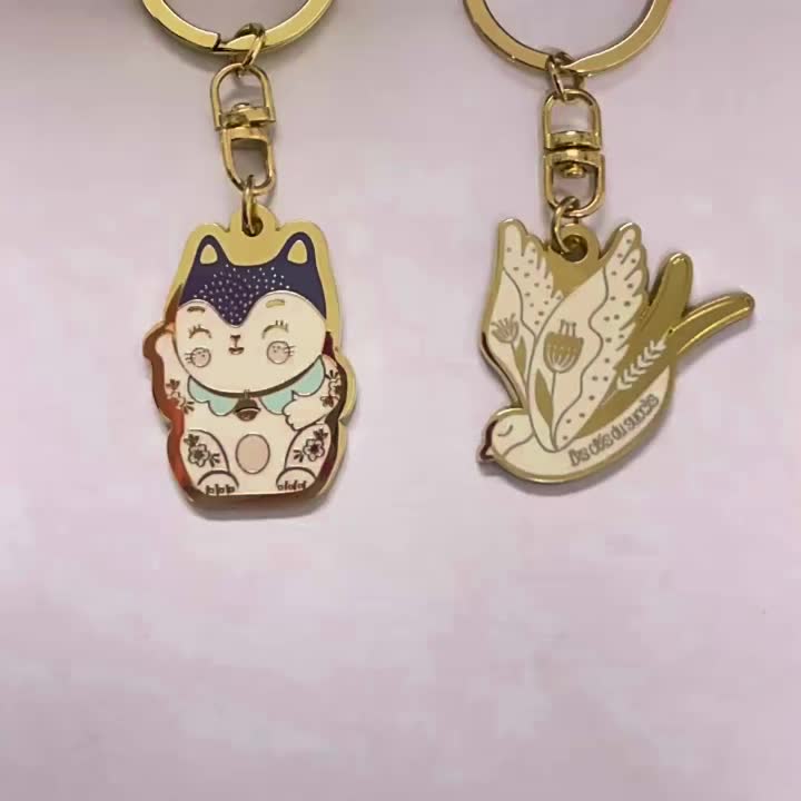 Custom hard enamel keychain