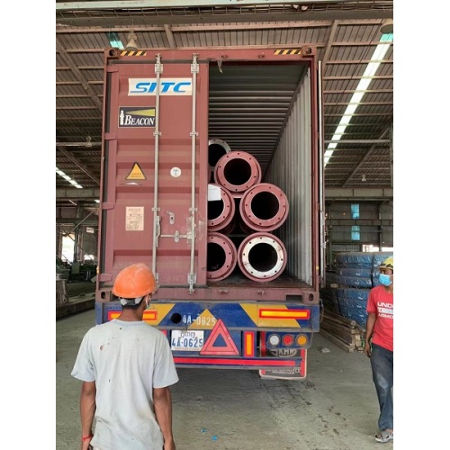 Spun pile mould arrive at Cambodia