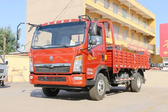 Sinotruk HOWO 4X2 190HP 4.7cbm yang menjimatkan untuk Pengangkutan Bahan Binaan Rumah Pinggir Bandar1