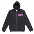 Mens Streetwear Υψηλής ποιότητας Zip Hoodie Custom Logo Υπερβολικό πλήρες φερμουάρ1