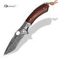 Damascus Steel EDC Folding Knife for Outdoor Survival and Self-Defense1