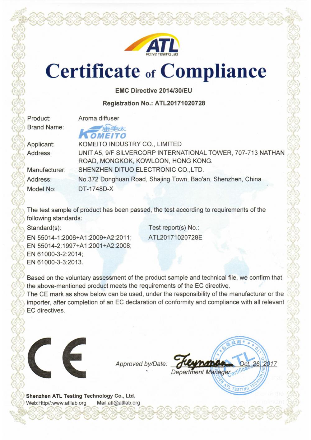 Certificate of Compliance